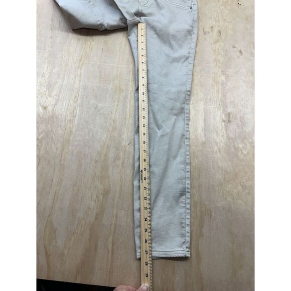 Nic + Zoe 5 Pocket Mid Rise Denim Straight Leg Ankle 2 Acorn BeigePull On Jeans - Picture 2 of 6